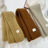 Базовый трикотажный брендовый демисезонный удерживающий тепло длинный шарф для влюбленных, популярно в интернете