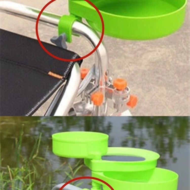 拉饵盘卡扣钓椅通用卡扣配件拉饵盘万向卡扣饵料盒支架扣用品 - 图2