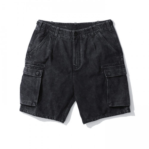 MADNESS WASHED ARMY SHORTS 20SS雪花水洗双袋工装短裤男余文乐 - 图3