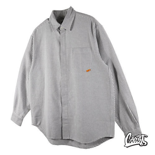 MADNESS STRIPED SHIRT 21SS 条纹宽松长袖男 CityBoy衬衫 余文乐 - 图0