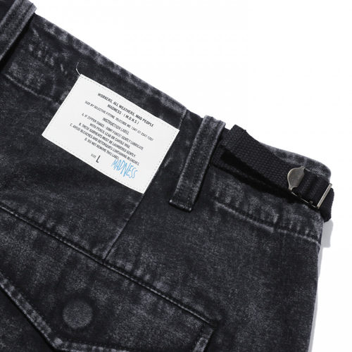 MADNESS WASHED ARMY SHORTS 20SS雪花水洗双袋工装短裤男余文乐 - 图2