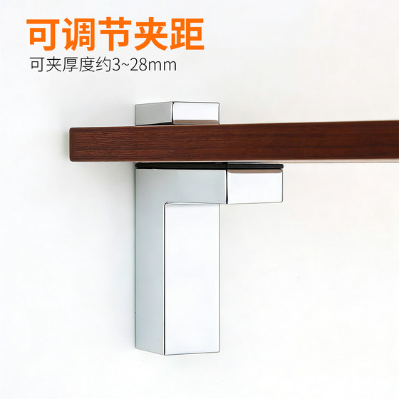 Zinc alloy fixed clip, adjustable clamp distance range