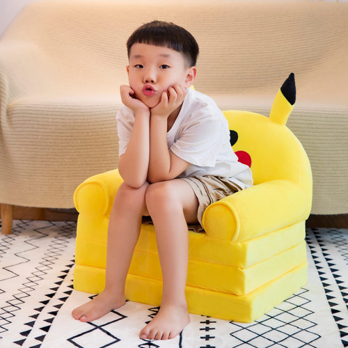 儿童沙发可爱卡通懒人折叠小沙发床女孩公主宝宝幼儿两用小孩座椅 - 图2