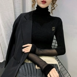 Демисезонный бархатный лебедь, приятный телу трикотажный свитер, облегающий крой, в западном стиле, по фигуре