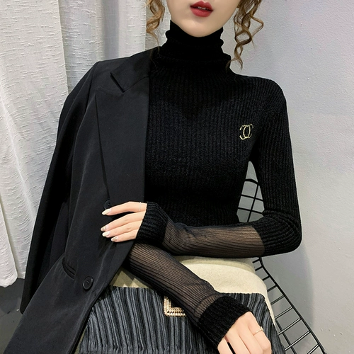 Демисезонный бархатный лебедь, приятный телу трикотажный свитер, облегающий крой, в западном стиле, по фигуре