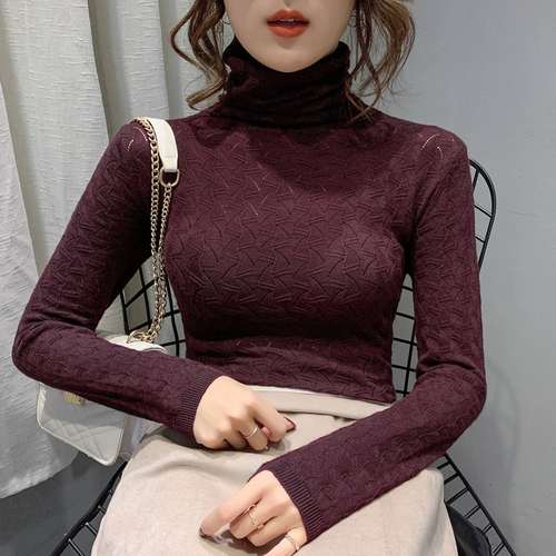 Трикотажный приятный телу свитер, 2023, облегающий крой, в западном стиле