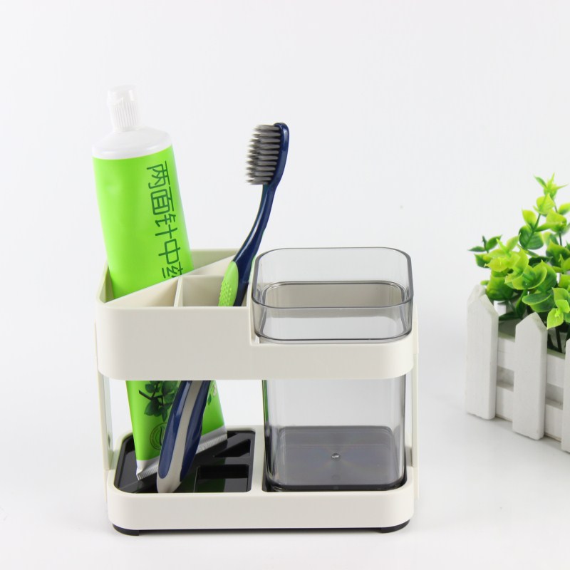 台式牙刷架洗漱套装壁挂创意吸盘漱口杯牙膏牙具盒置物架刷牙杯