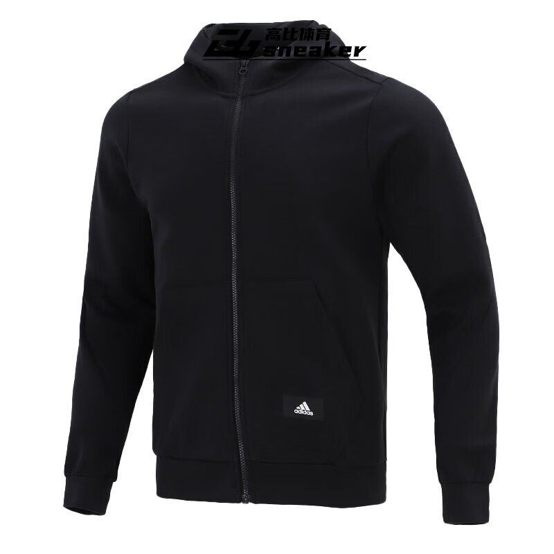 阿迪达斯男子针织宽松运动连帽休闲健身舒适夹克外套HA1416,淘宝优惠券,粉丝福利购,淘宝优惠卷