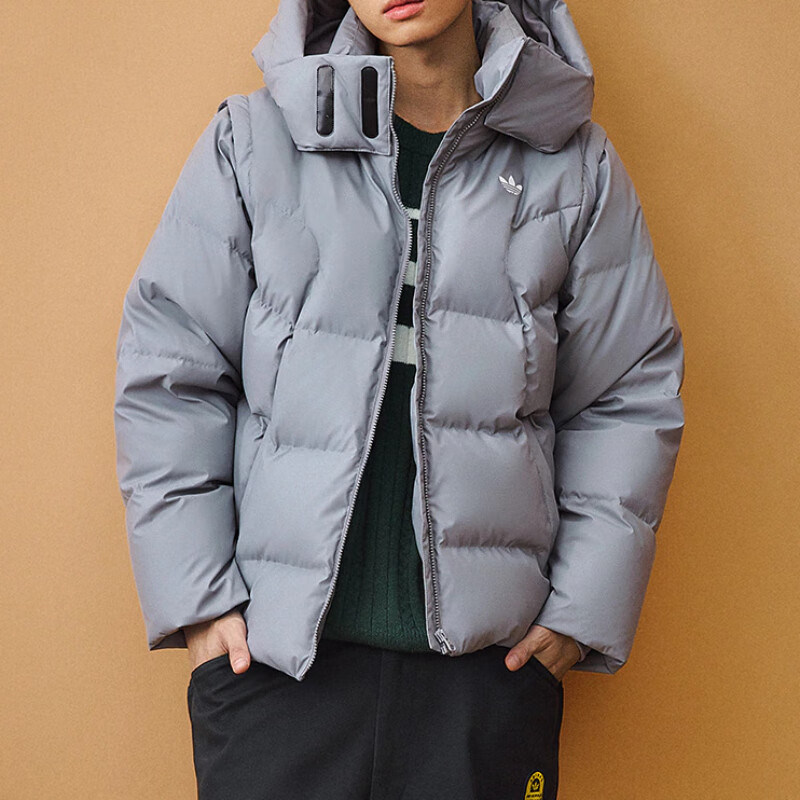 阿迪达斯三叶草冬季男女立领保暖面包服夹克羽绒服外套JW1370,淘宝优惠券,粉丝福利购,淘宝优惠卷