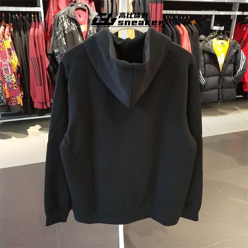 阿迪达斯男子针织宽松运动连帽休闲健身舒适夹克外套HA1416,淘宝优惠券,粉丝福利购,淘宝优惠卷