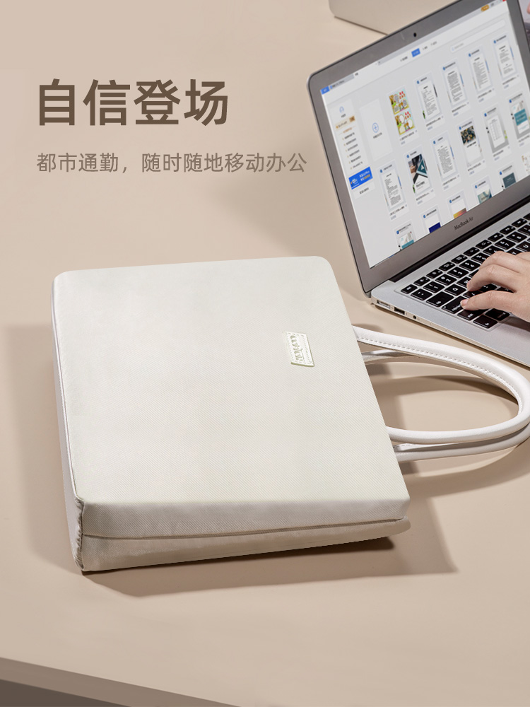 COPTON笔记本电脑包14寸适用惠普星bookpro手提thinkpad13华硕a豆thinkbook小米女收纳surface通勤斜跨高颜值 - 图2