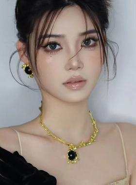 欧美宫廷中古风几何金属耳环