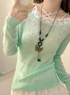 新中式国风复古陶瓷串珠蝴蝶项链