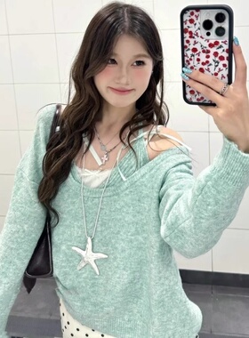 美式复古辣妹银色海星项链