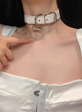 甜酷可爱狗骨头y2k情侣情趣项圈