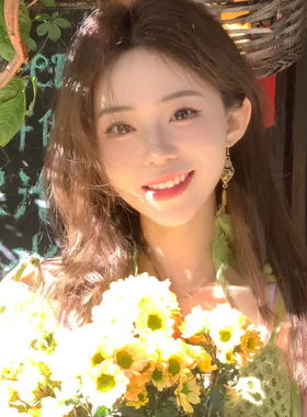复古民族风绿色羽毛耳环女