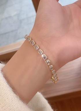 高级感锆石手链女款ins