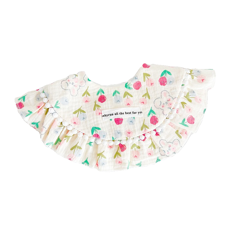 公主防水婴儿围嘴女宝宝纱布加厚口水巾宫廷风加大360度围兜饭兜,淘宝优惠券,粉丝福利购,淘宝优惠卷