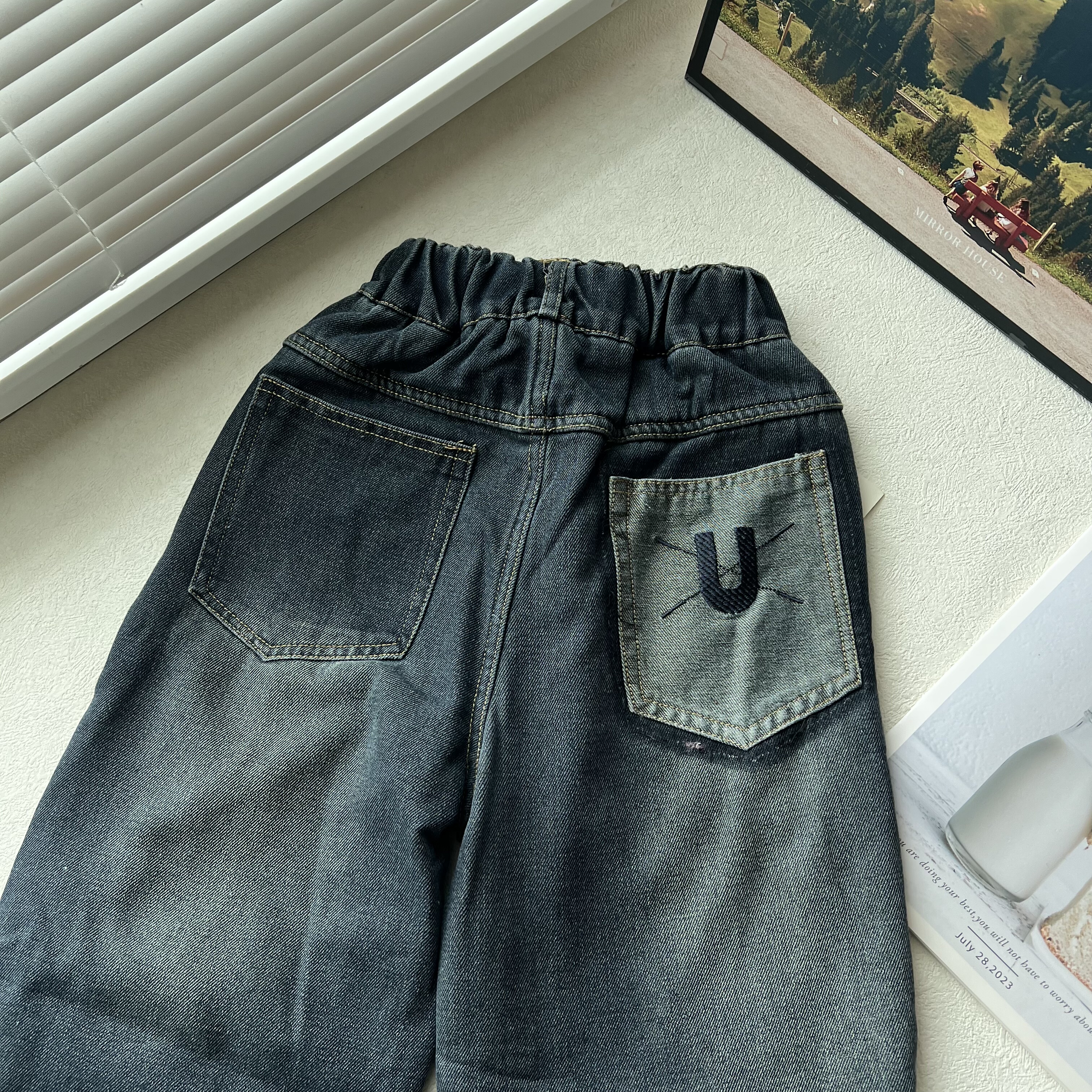 一体绒加厚冬款儿童裤子中大童装宽松休闲长裤 牛仔裤120-170,淘宝优惠券,粉丝福利购,淘宝优惠卷