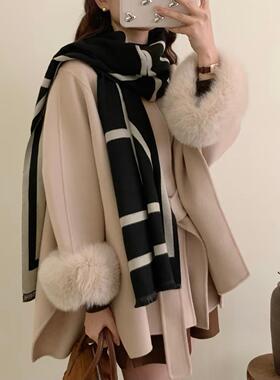 秋冬加厚保暖百搭通勤女围巾