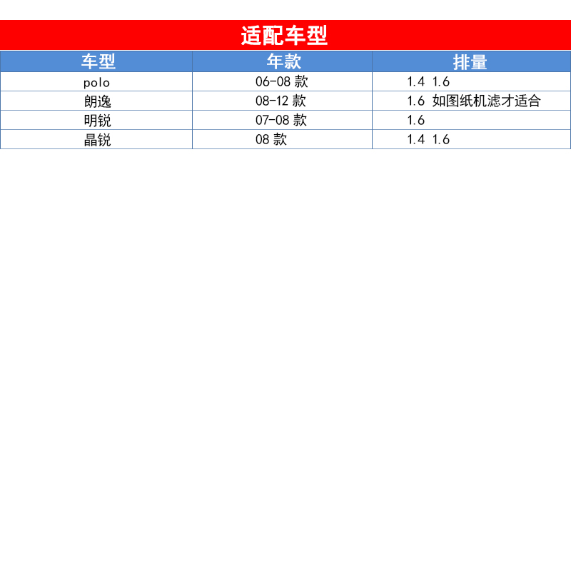 老POLO劲情劲取朗逸明锐晶锐纸机滤机油滤芯格滤清器马勒原厂专用