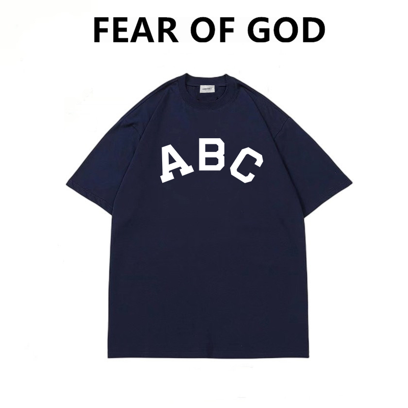 FEAROFGOD第七季主线ABC美式潮牌高街FOG宽松纯棉情侣短袖t恤男女 - 图2