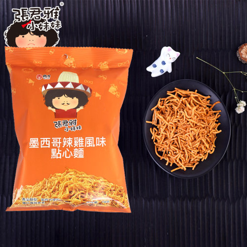 台湾张君雅小妹妹系列 膨化食品墨西哥点心辣鸡78g 进口捏碎面 - 图1