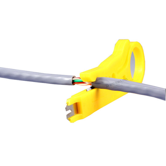 黄色小剥线刀打线工具剥线器网线卡线刀电话线打线刀迷你小黄刀