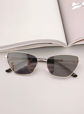 复古金丝猫眼偏光太阳镜眼镜女款防紫外线高级感时尚潮流女士墨镜