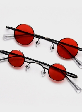 红色小众偏光墨镜太子镜