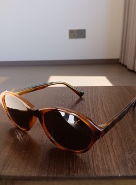 新款复古圆框茶色太阳镜高清镜片防紫外线网红街拍百搭开车墨镜潮