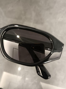 黑色窄框偏光太阳镜男女款科技感个性高级感时尚网红旅游墨镜拍照