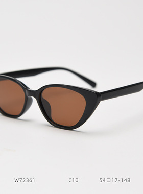 新款欧美猫眼偏光太阳眼镜潮男女时尚玳瑁高级感墨镜网红街拍ins