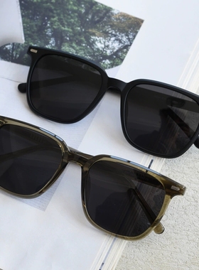 灰色新款大方框TR90板材脚偏光太阳眼镜男女同款墨镜显脸瘦ins潮