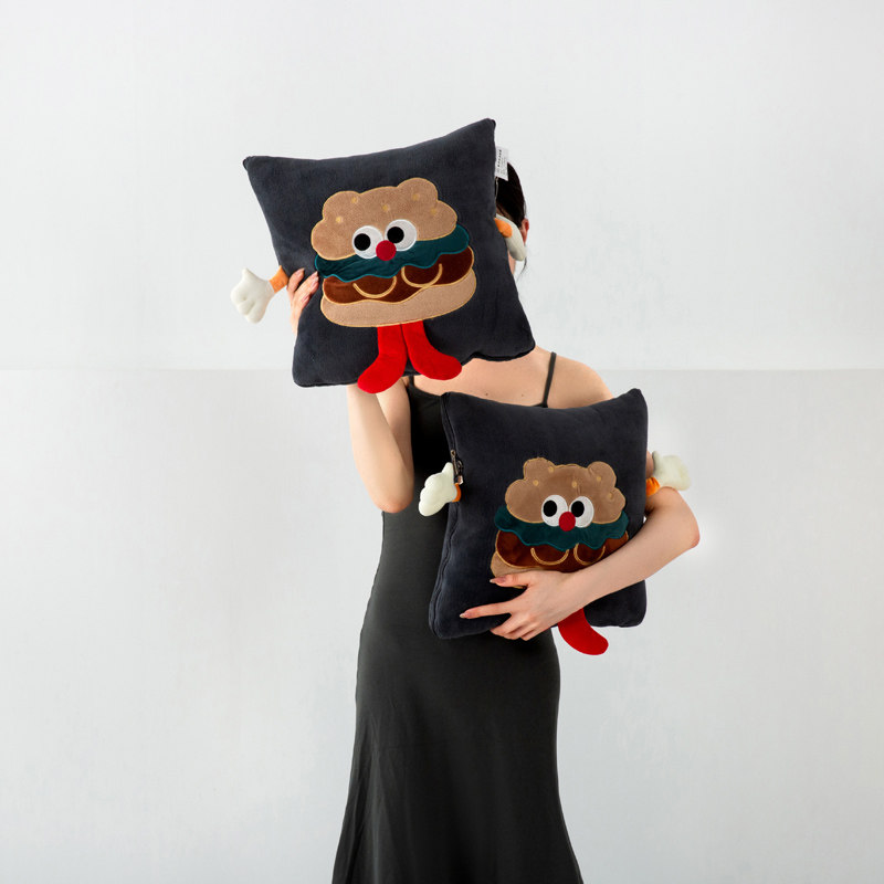 冬季加厚抱枕被子两用午睡二合一枕头被汽车载靠垫办公室绒毯新款,淘宝优惠券,粉丝福利购,淘宝优惠卷