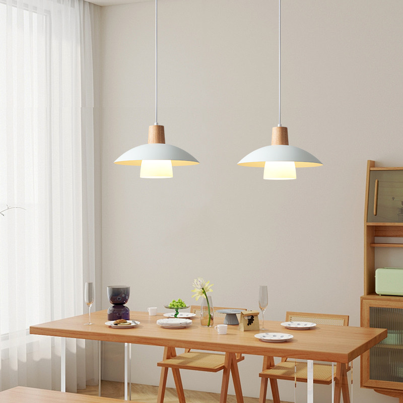 日式餐厅吊灯原木风飞碟餐桌灯北欧饭厅玄关吧台吊灯,淘宝优惠券,粉丝福利购,淘宝优惠卷