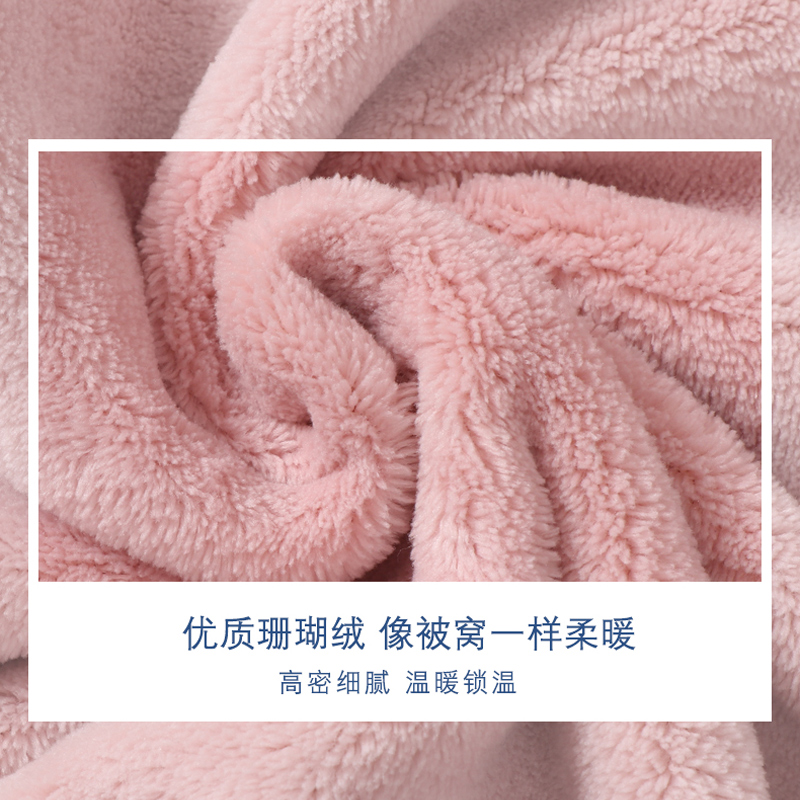 南极人儿童秋冬加厚家居服套装亲子款大码珊瑚绒男女童保暖睡衣裤