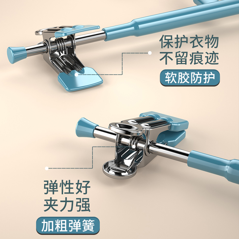 高锰钢强力无痕家用裤架裤夹子jk裙夹内衣夹衣架汉服裤挂晾衣架子 - 图2