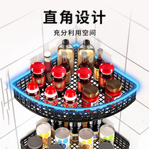 Kitchen Corner Shelve Shelf Wall Wall-mounted Corner Hanging Basket Multifunction Seasonings Frame Free tripod sub