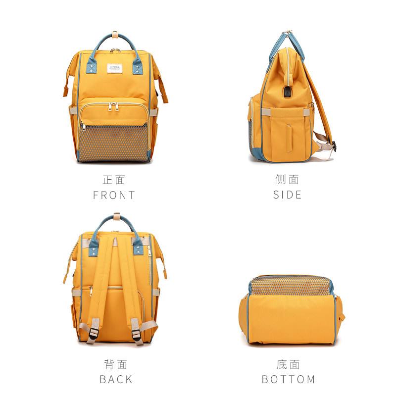 乐满尼妈咪包女2019新款双肩背包 乐满尼母婴妈咪包/袋