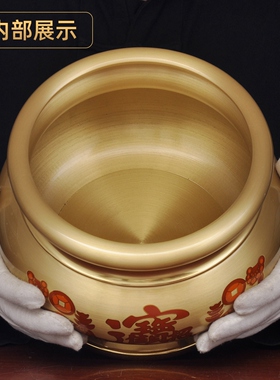 黄铜招财佛具一套香道香炉LED长明灯供佛花瓶供水杯供果盘装香筒