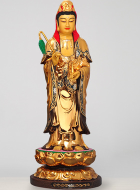 摆件鎏金工艺品观音佛像