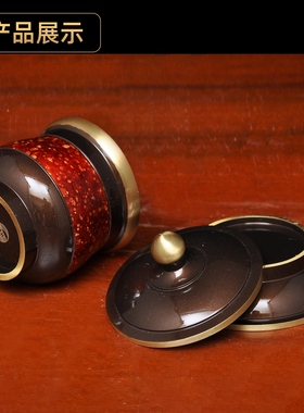 黄铜虹晶圣水杯家用供财神关公供水杯佛道仙净水杯供佛敬神供杯