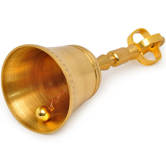 手摇铃铛铜制铃铛黄铜佛金刚铃法器密教法具道铃大佛铃工艺品