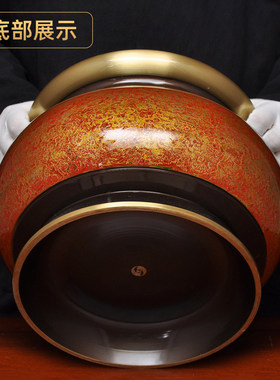 纯铜深啡香炉插香线香檀香炉上香焚香供佛香熏炉家用佛堂寺庙供奉