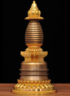 摆件莲花菩提塔法器家用佛堂