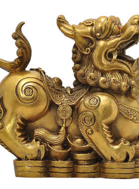 皮休一对家居客厅饭店貔貅摆件