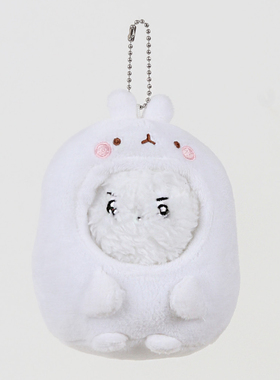 韩国正品 molang 兔子小鸡超可爱娃娃人物 衣服挂件