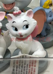 迪士尼小魚仙瑪麗貓咪摆件
