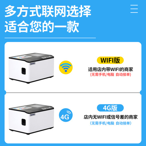 芯烨云XP-T503美团饿了么京东秒送抖音小程序自动接单多平台自动切纸无线蓝牙WIFI4G热敏收银小票外卖打印机 - 图1